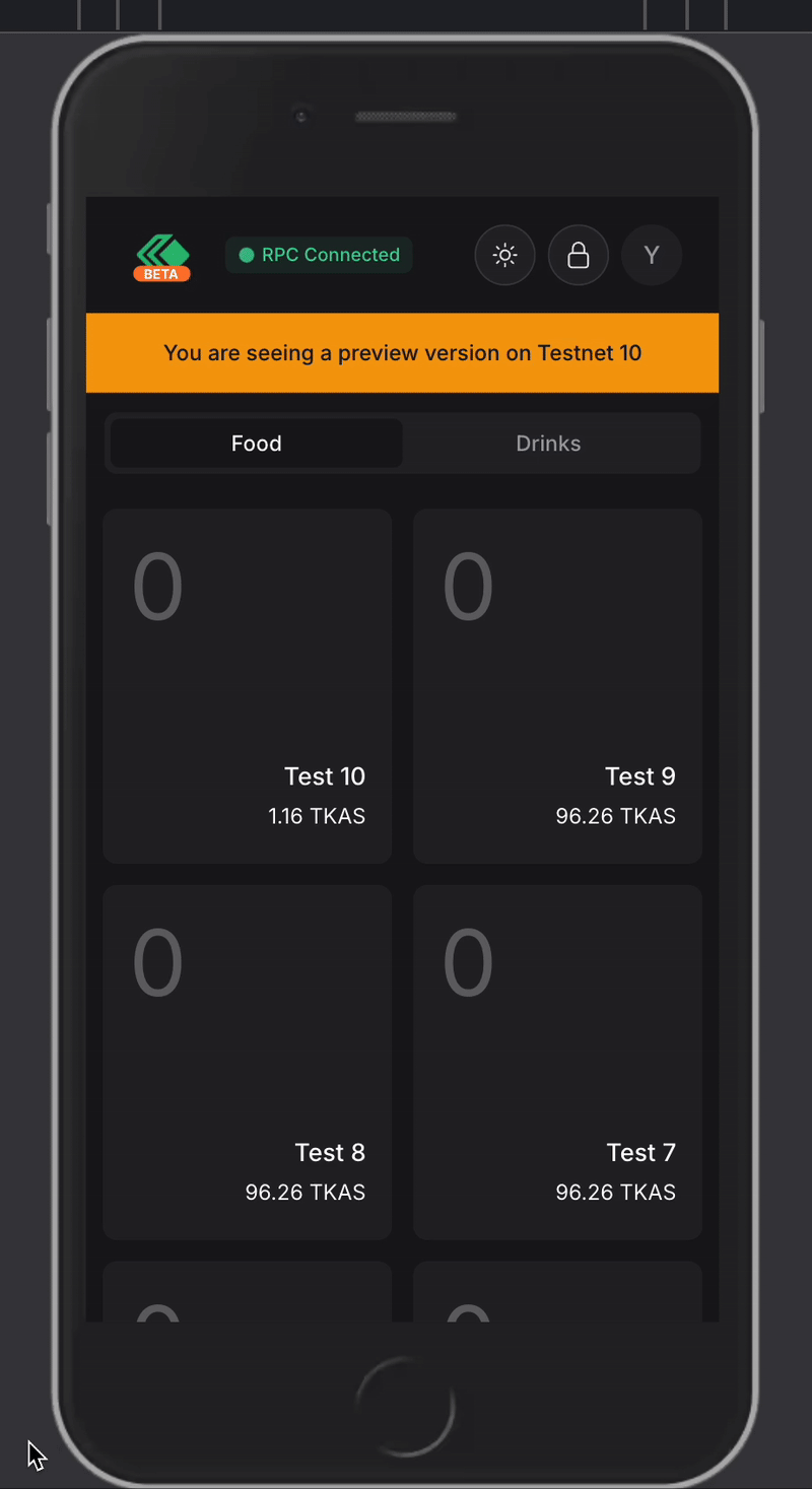 Selecting Items on Mobile
