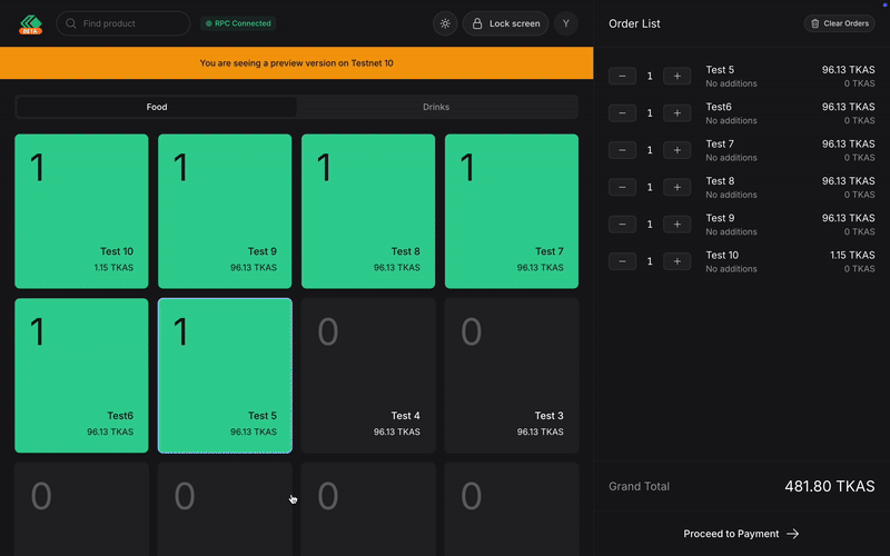 Adding Quantity on Desktop through direct tap