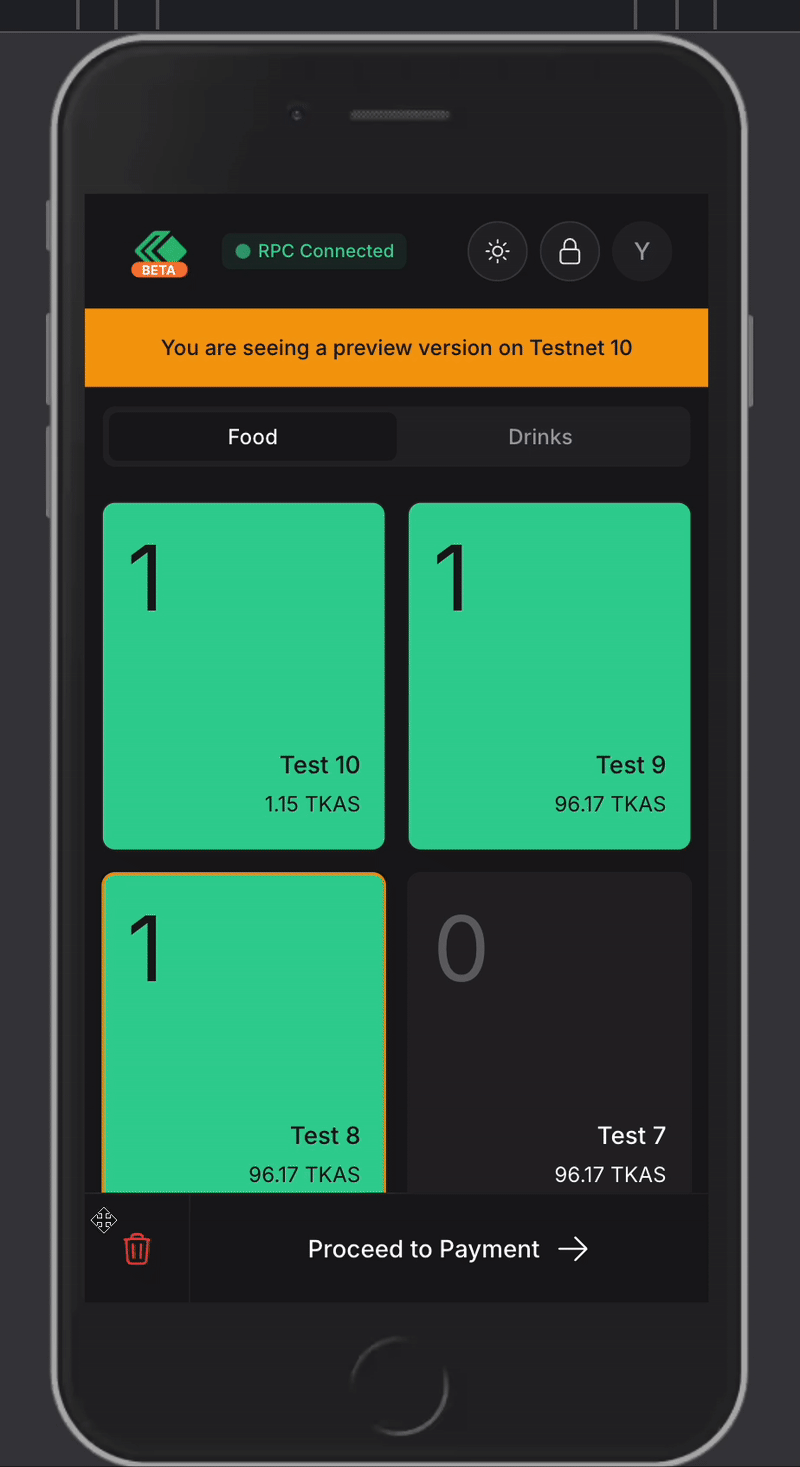 Adding Quantity on Mobile through direct tap