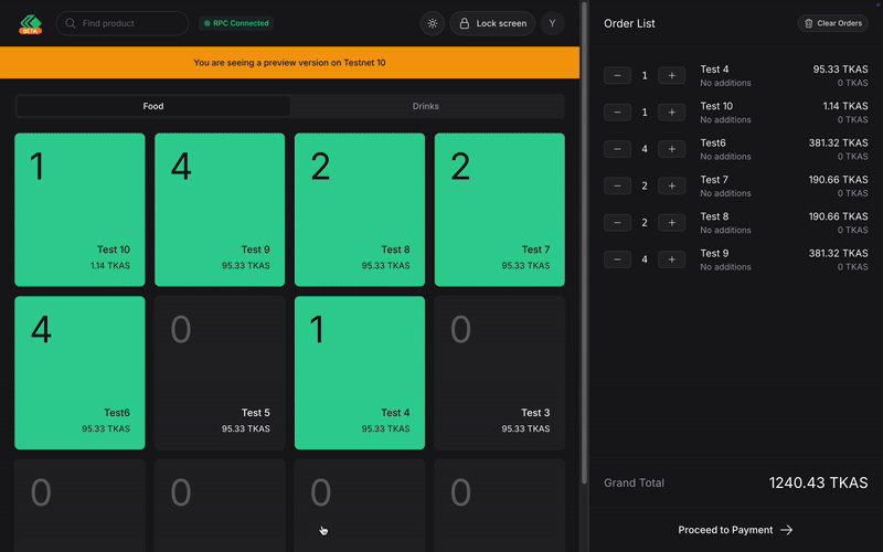 Clearing Order on Desktop
