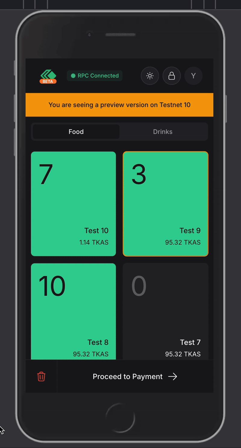 Clearing Order on Mobile